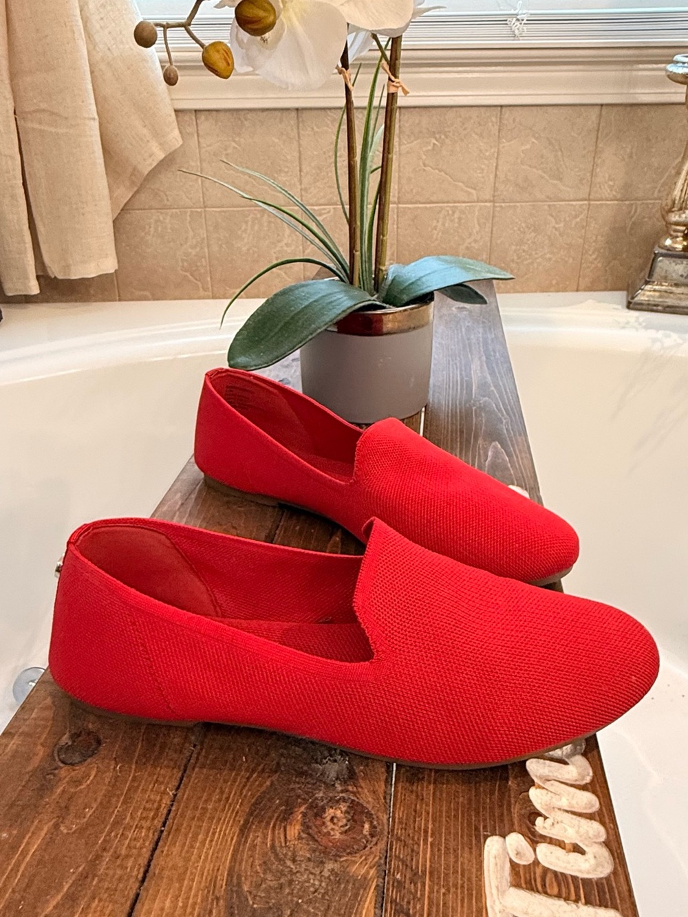 Steve Madden Women’s Red Slip-On Flats